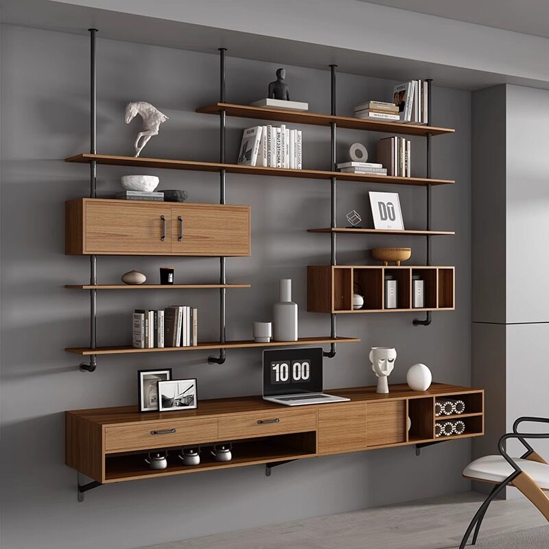 Bedroom Furniture - Современный плавающий стол из массива дерева
