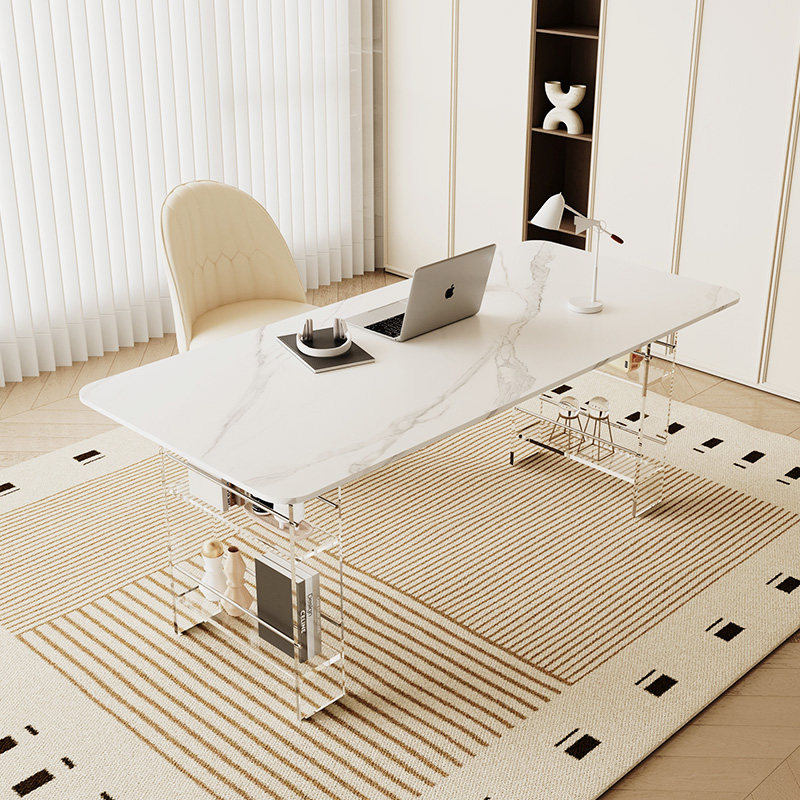 Office Furniture - Скандинавский элитный стол из спеченного камня,