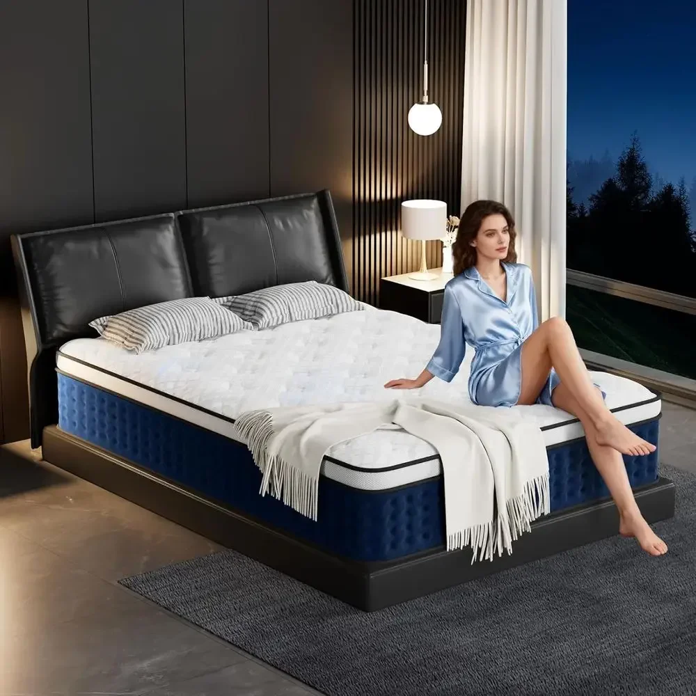 Memory Foam Mattress In A Box Queen - Гибридный матрас 12 дюймов, размер Queen,