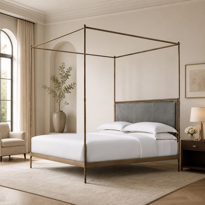 Современная металлическая кров – обзор и цена Canopy Bed Frame Metal Queen