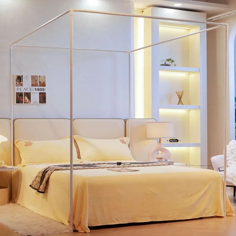 Премиальные металлические стой – обзор и цена Canopy Bed Frame Metal Queen