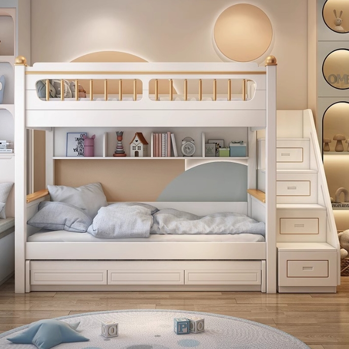 Детская мебель для спальни: дв – обзор и цена Bunk Bed With Stairs And Slide