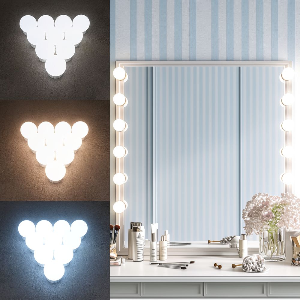 Светодиодная лампа для зеркала – обзор и цена Dressing Table Vanity With Lighted Mirror