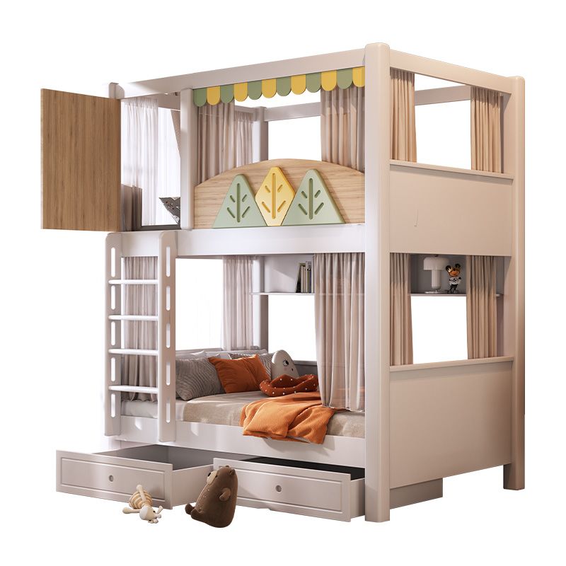 Современная детская двухъярусн – обзор и цена Bunk Bed With Stairs And Slide