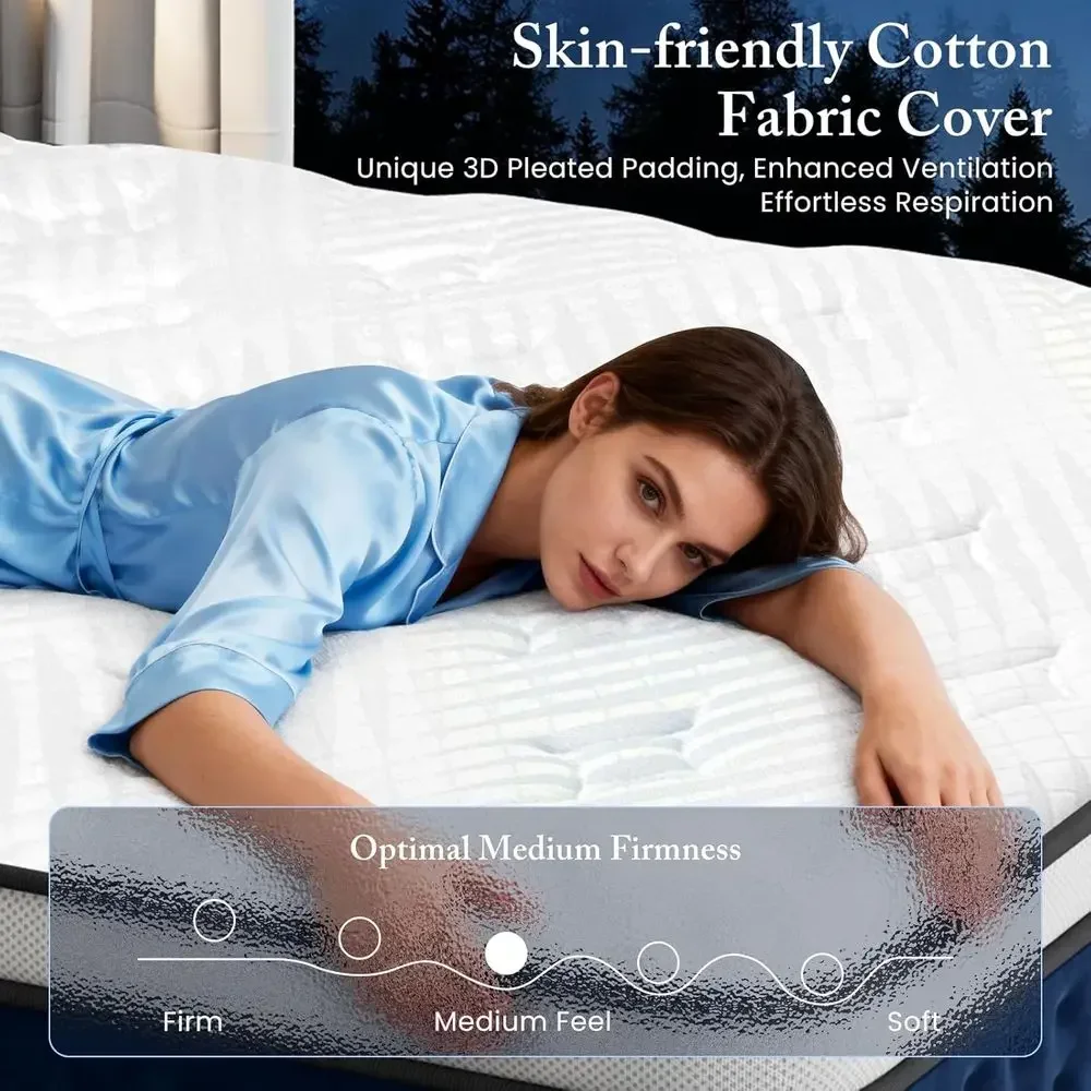 Гибридный матрас 12 дюймов, ра – обзор и цена Memory Foam Mattress In A Box Queen