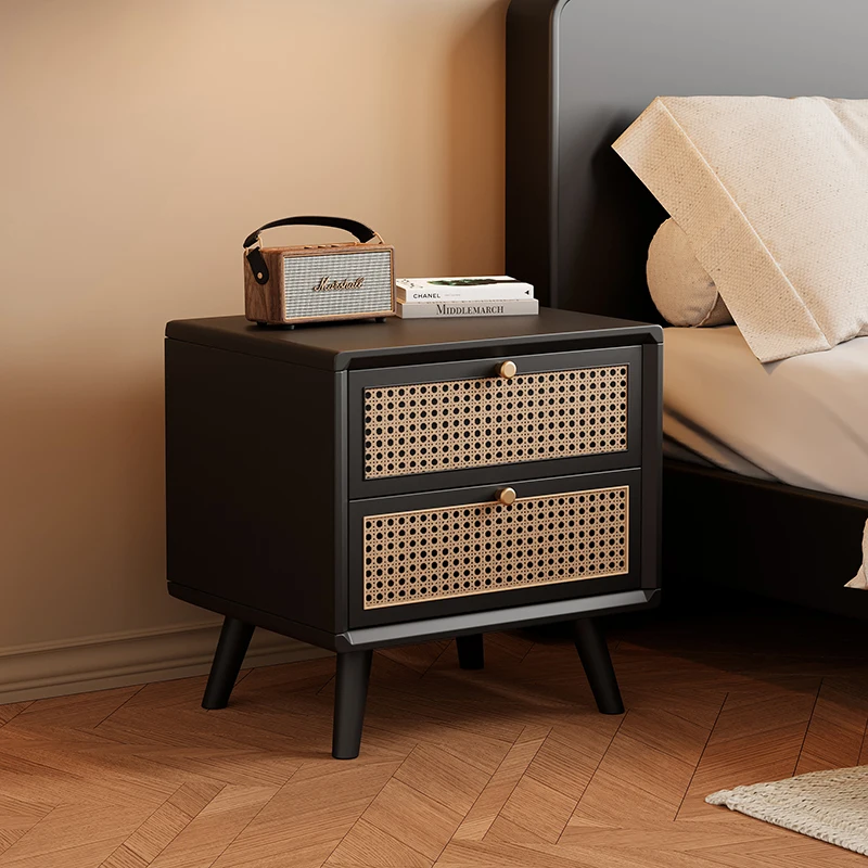 Прикроватная тумбочка из масси – обзор и цена Solid Wood Nightstand 2 Drawers