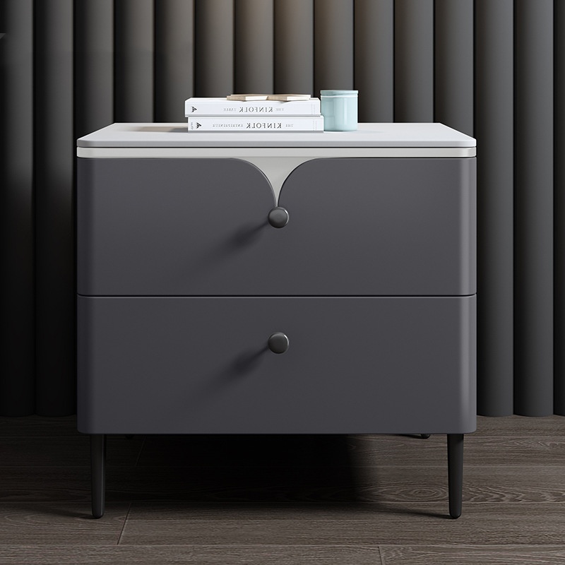 Современная прикроватная тумба – обзор и цена Solid Wood Nightstand 2 Drawers